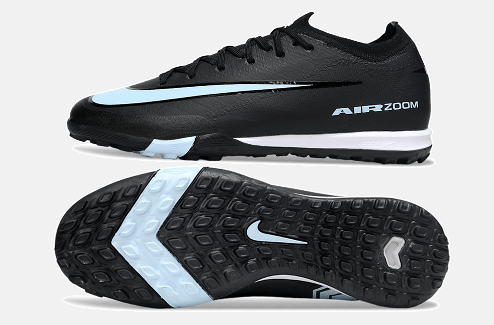 Chuteira Society Nike Air Zoom Mercurial Vapor 16 Elite TF - Preta e Azul - Shadow Pack - MAGNUM SPORT*