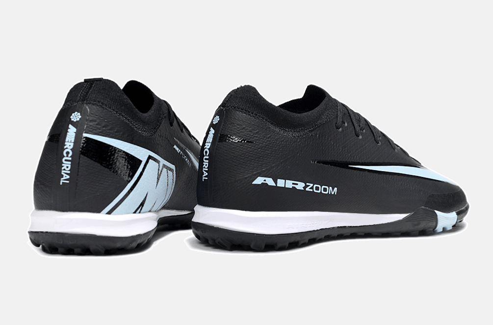 Chuteira Society Nike Air Zoom Mercurial Vapor 16 Elite TF - Preta e Azul - Shadow Pack - MAGNUM SPORT*