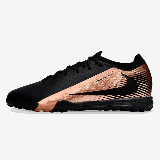 Chuteira Society Nike Air Zoom Mercurial Vapor 16 Elite TF - Preta e Bronze - MAGNUM SPORT*