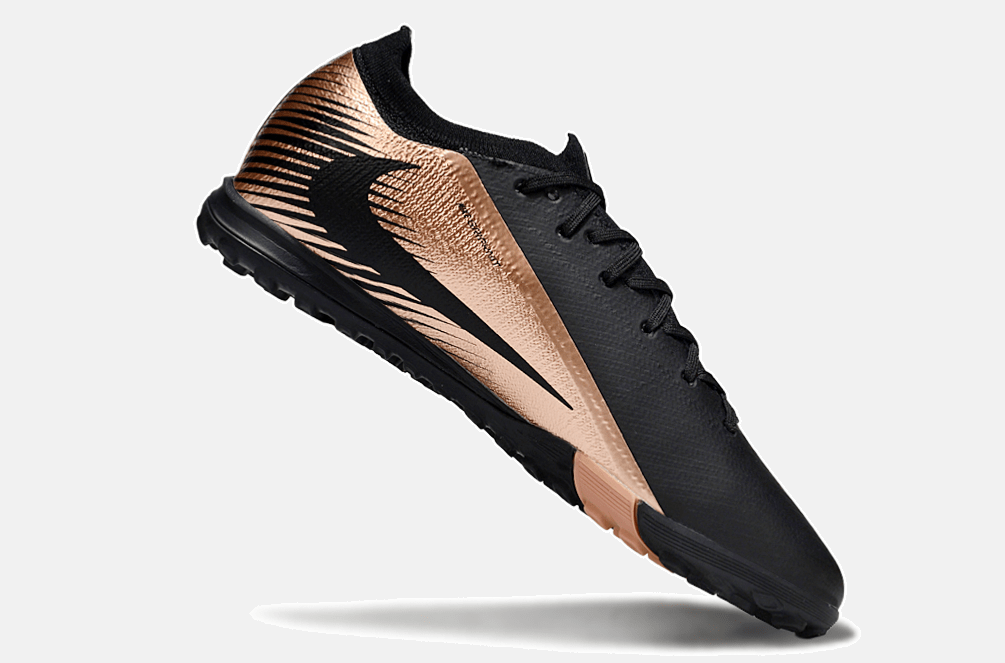 Chuteira Society Nike Air Zoom Mercurial Vapor 16 Elite TF - Preta e Bronze - MAGNUM SPORT*