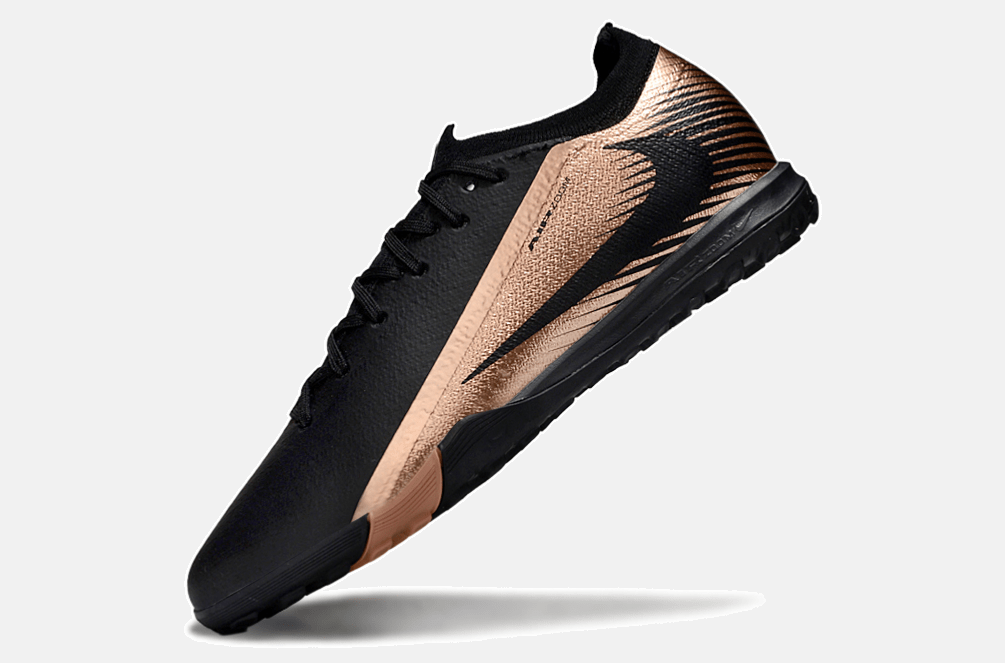 Chuteira Society Nike Air Zoom Mercurial Vapor 16 Elite TF - Preta e Bronze - MAGNUM SPORT*