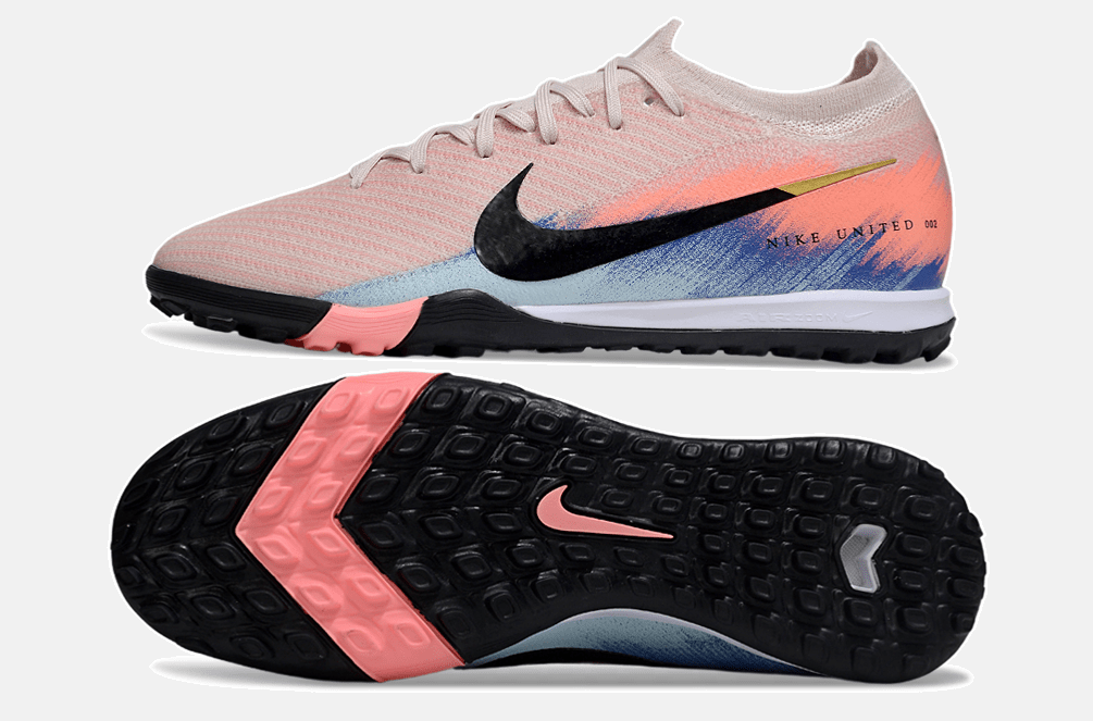 Chuteira Society Nike Air Zoom Mercurial Vapor 16 Elite TF - Rosa, Azul e Preta - United 02 Pack - MAGNUM SPORT*