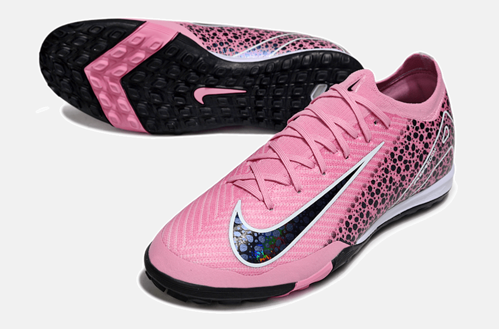 Chuteira Society Nike Air Zoom Mercurial Vapor 16 Elite TF - Rosa e Preta - MAGNUM SPORT*
