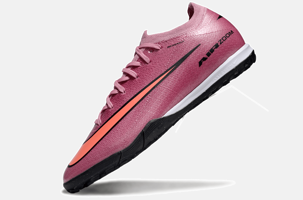 Chuteira Society Nike Air Zoom Mercurial Vapor 16 Elite TF - Rosa, Vermelha e Preta - Scary Good Pack - MAGNUM SPORT*