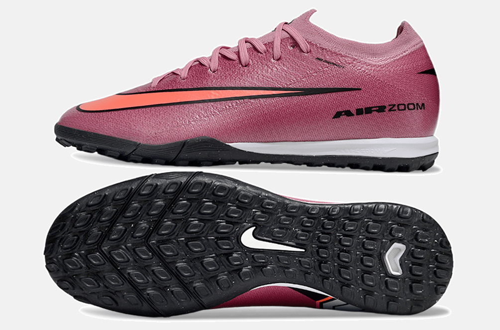 Chuteira Society Nike Air Zoom Mercurial Vapor 16 Elite TF - Rosa, Vermelha e Preta - Scary Good Pack - MAGNUM SPORT*
