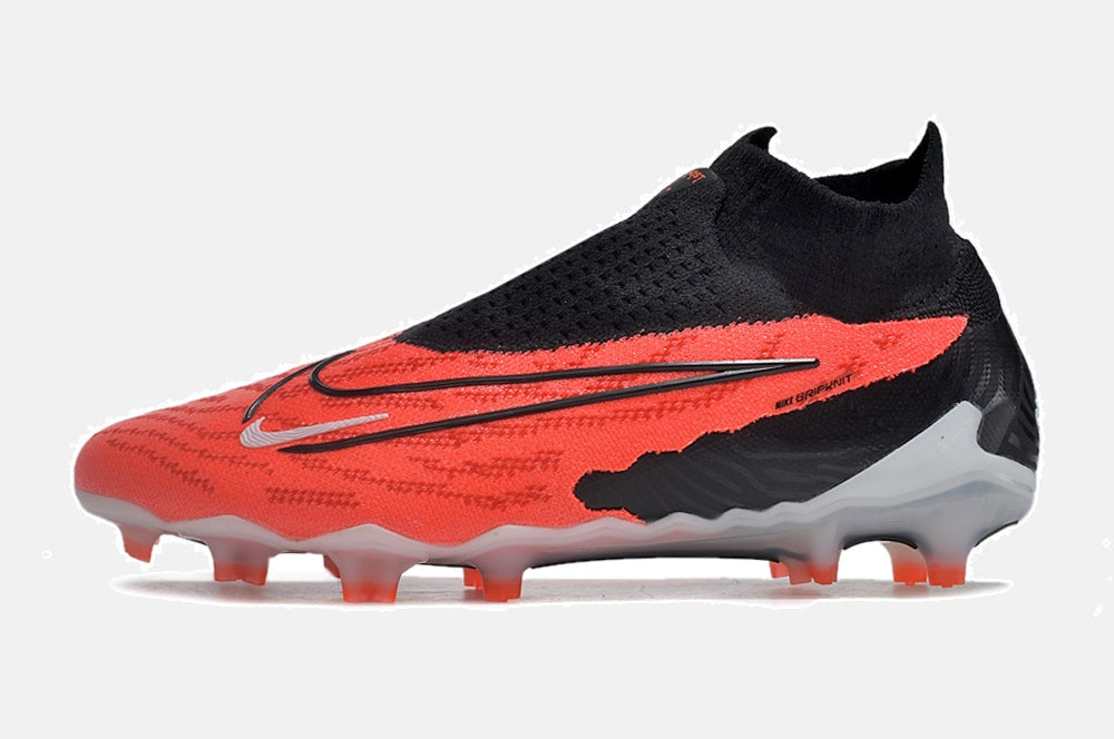 Chuteira Society Nike Gripknit Phantom GX Elite Dynamic Fit FG - Vermelha e Preta - imagem 4