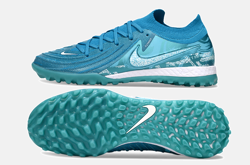 Chuteira Society Nike Phantom GX II TF - Azul - vista traseira