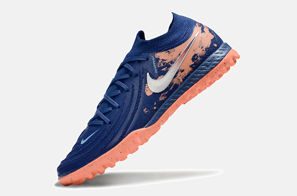 Chuteira Society Nike Phantom GX II TF - Azul e Laranja - imagem 5