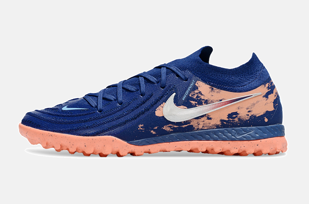 Chuteira Society Nike Phantom GX II TF - Azul e Laranja - imagem 4