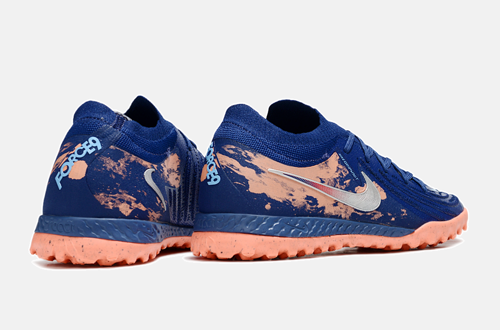 Chuteira Society Nike Phantom GX II TF - Azul e Laranja - imagem 7