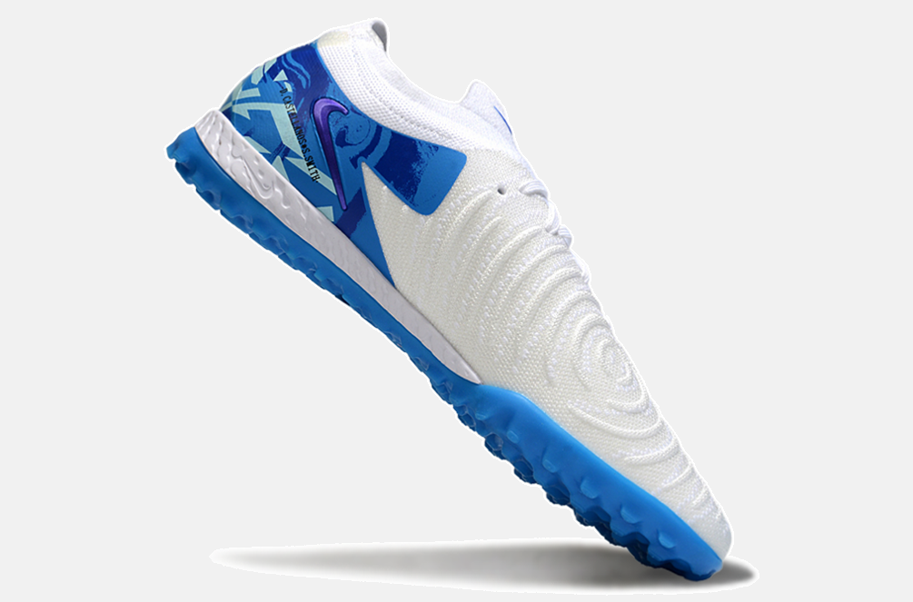 Chuteira Society Nike Phantom GX II TF - Branca e Azul - imagem 6