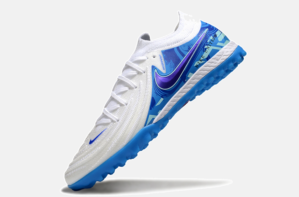 Chuteira Society Nike Phantom GX II TF - Branca e Azul - imagem 5