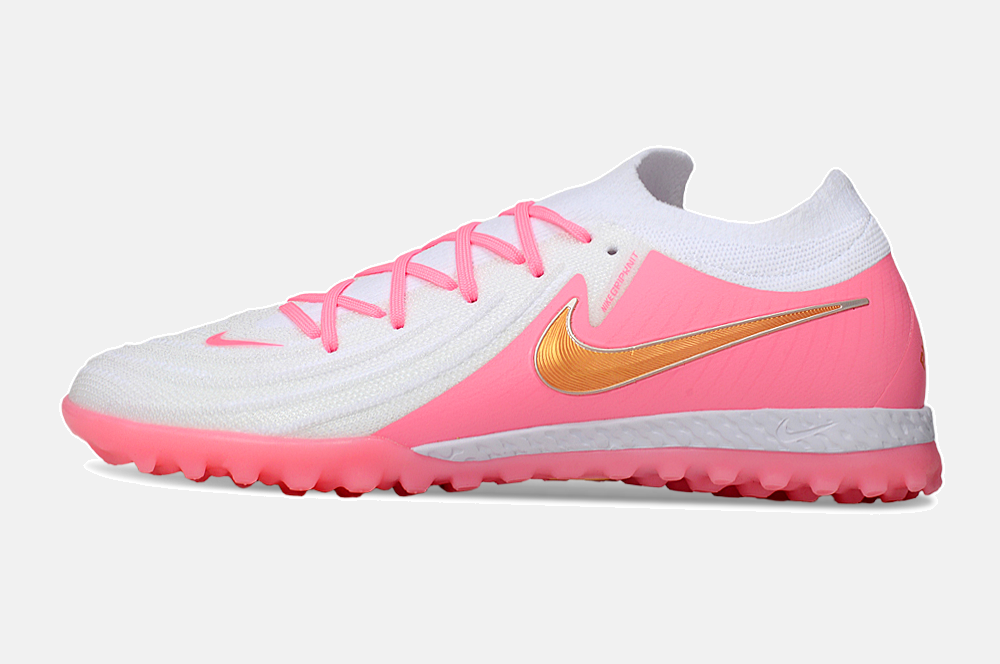 Chuteira Society Nike Phantom GX II TF - Branca e Rosa - imagem 4