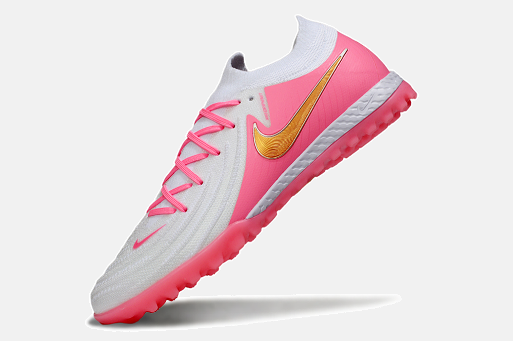 Chuteira Society Nike Phantom GX II TF - Branca e Rosa - imagem 5