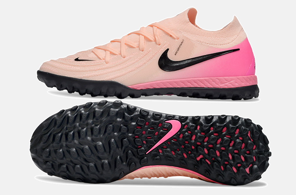 Chuteira Society Nike Phantom GX II TF - Rosa e Preta