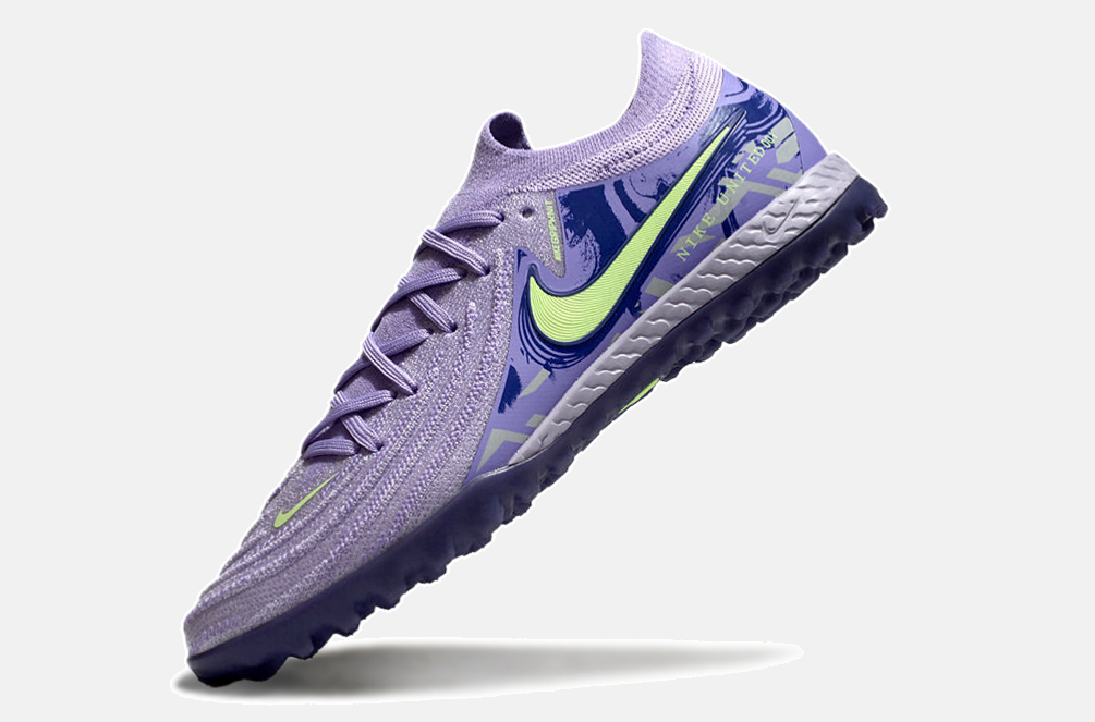 Chuteira Society Nike Phantom GX II TF - Roxa e Verde