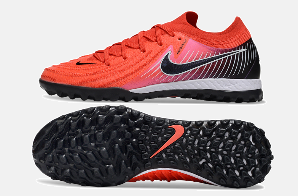 Chuteira Society Nike Phantom GX II TF - Vermelha - vista traseira