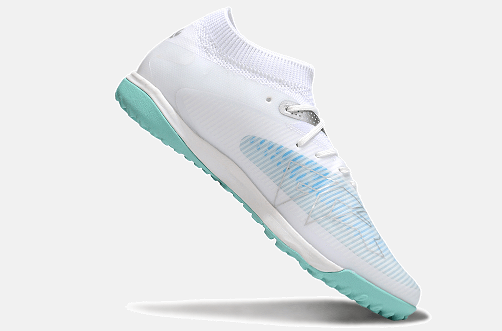 Chuteira Society Puma Future 8 TF - Branca e Azul - MAGNUM SPORT*