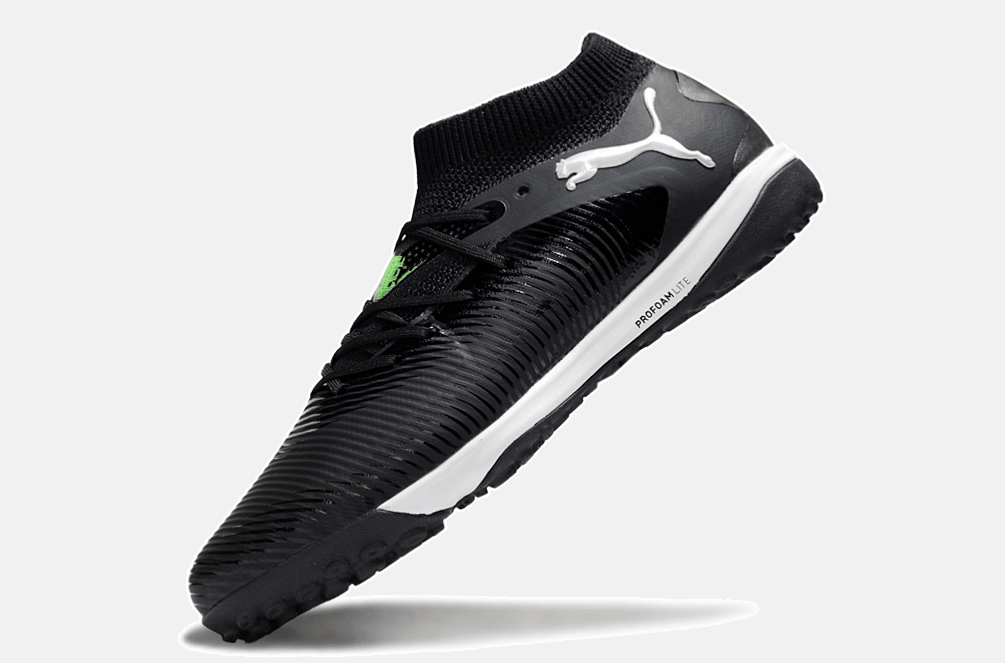 Chuteira Society Puma Future 8 TF - Preta, Branca e Verde - Eclipse Pack - MAGNUM SPORT*