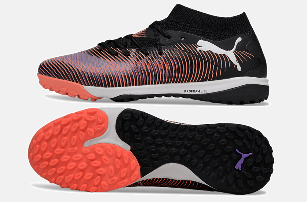 Chuteira Society Puma Future 8 TF - Preta, Roxa e Laranja - Unlimited Pack - MAGNUM SPORT*