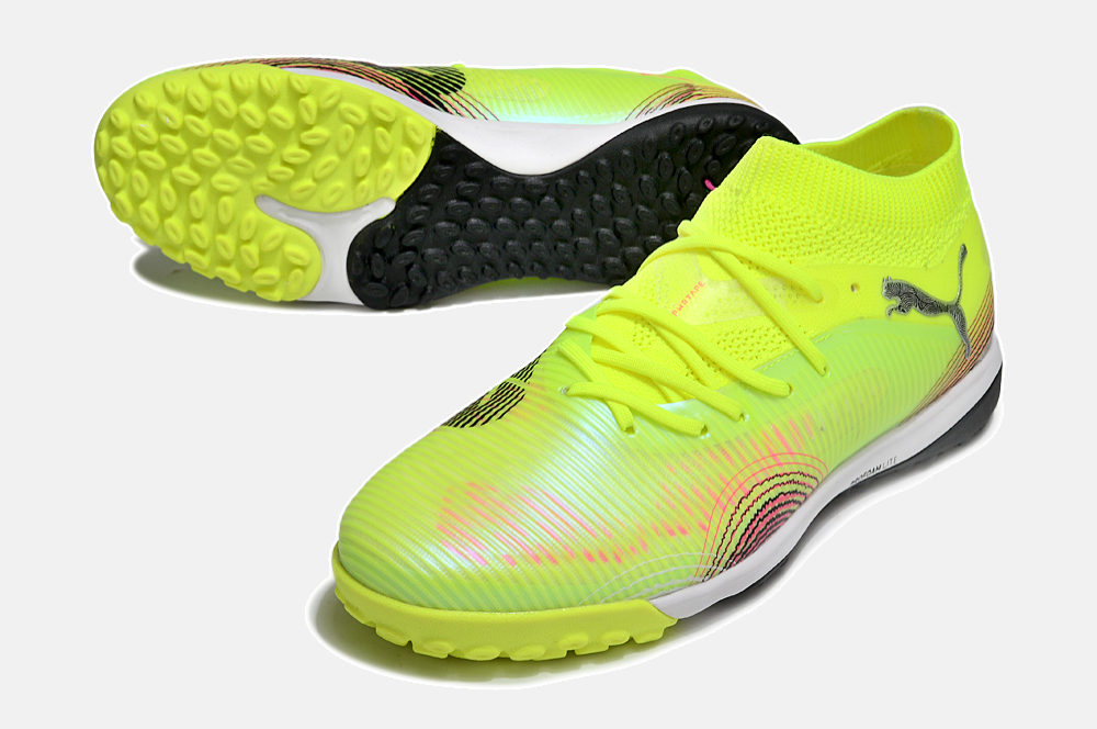 Chuteira Society Puma Future 8 TF - Verde, Preta e Branca - Audacity Pack