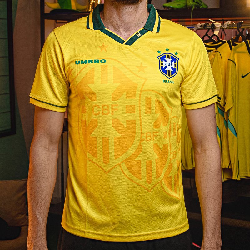 Camisa Seleção Brasileira 1994 I - Pronta Entrega