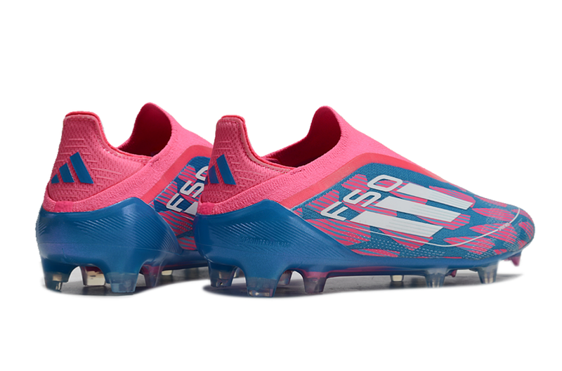 Chuteira Adidas F50 LL FG - Azul e Rosa