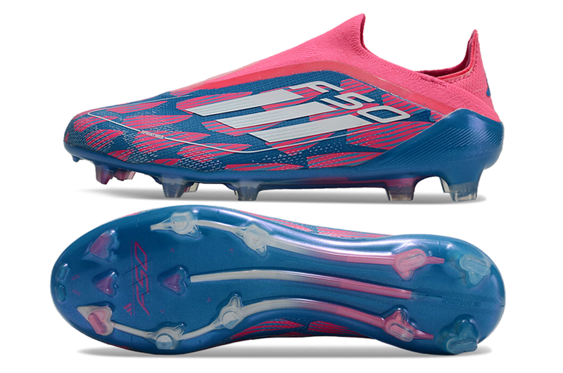 Chuteira Adidas F50 LL FG - Azul e Rosa