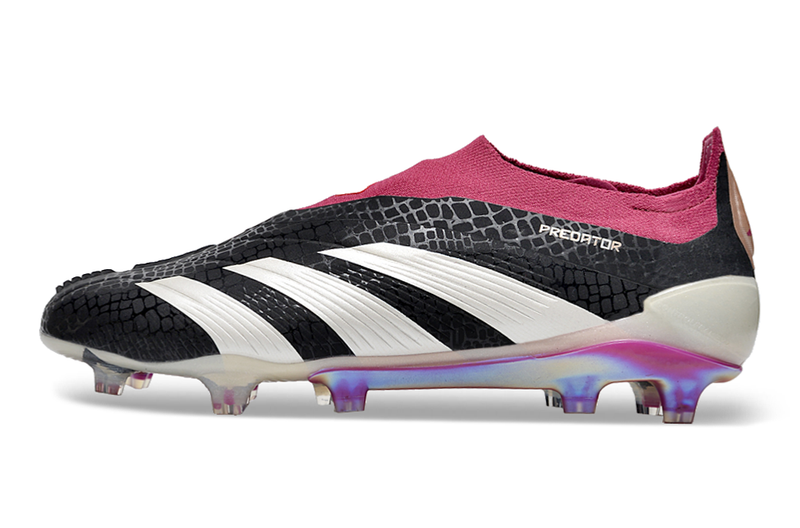 Chuteira Adidas Predator Elite Laceless FG - Preta e Branca