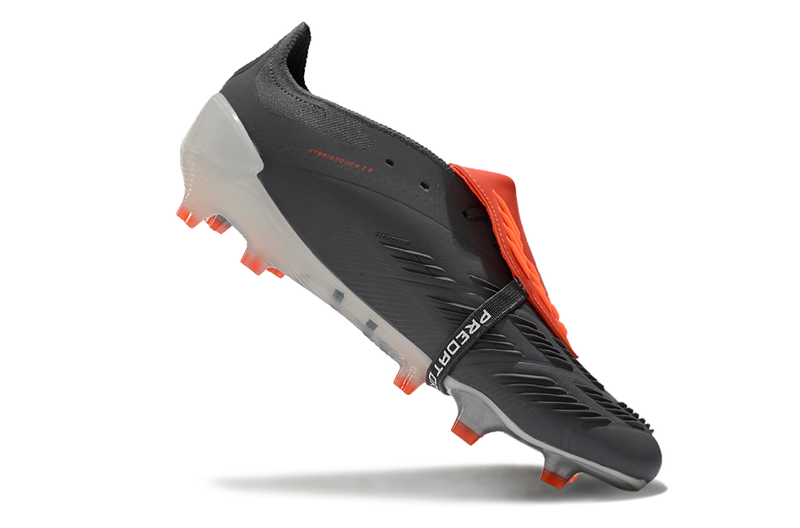 Chuteira Adidas Predator Elite Tongue FG - Cinza e Branca