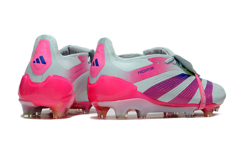 Chuteira Adidas Predator Elite Tongue FG - Branca e Rosa