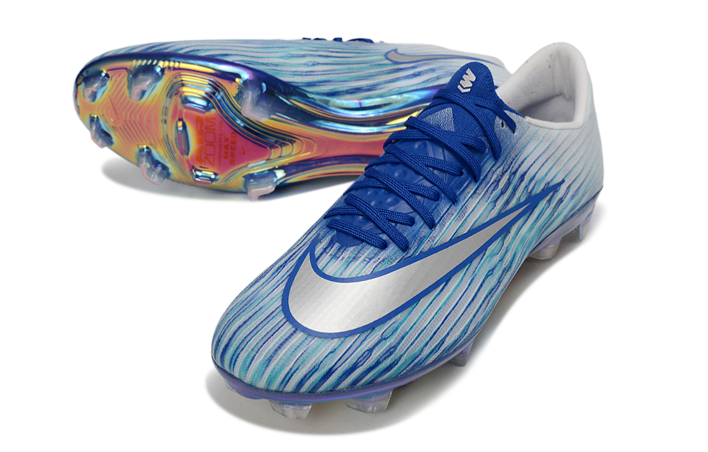 Chuteira Nike Air Zoom Mercurial Superfly 11 Elite FG - Azul e Branco