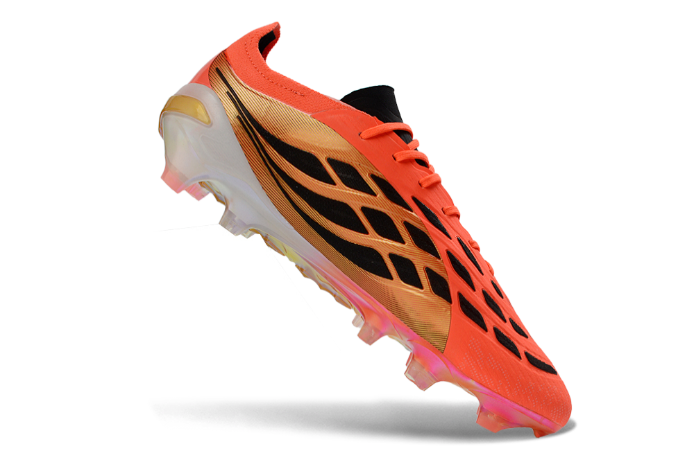 Chuteira Adidas Predator Elite 26 FG Copa do Mundo - Road to Glory Pack - Bege e Dourada