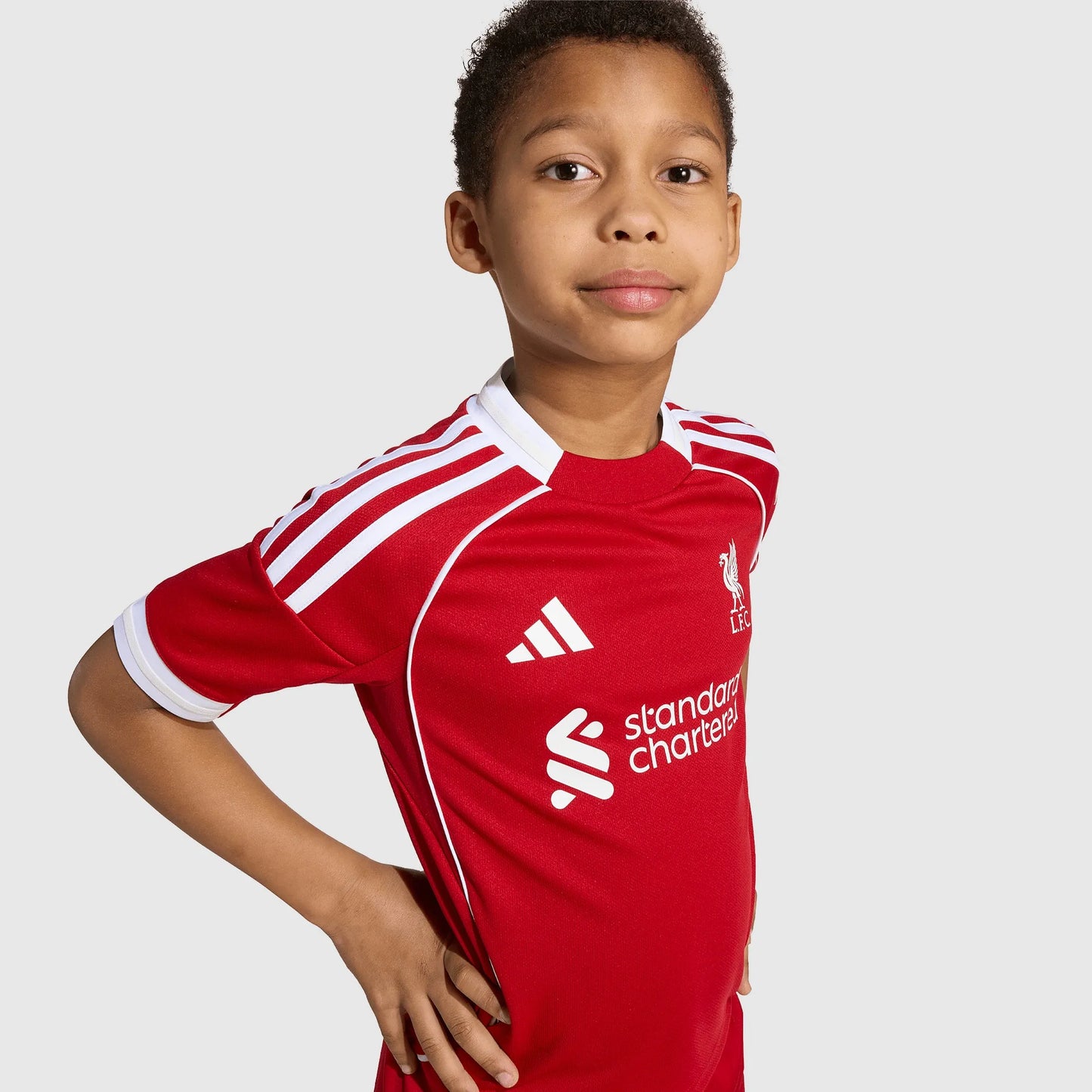 Conjunto Infantil adidas Liverpool 2025/26 I — imagem 4