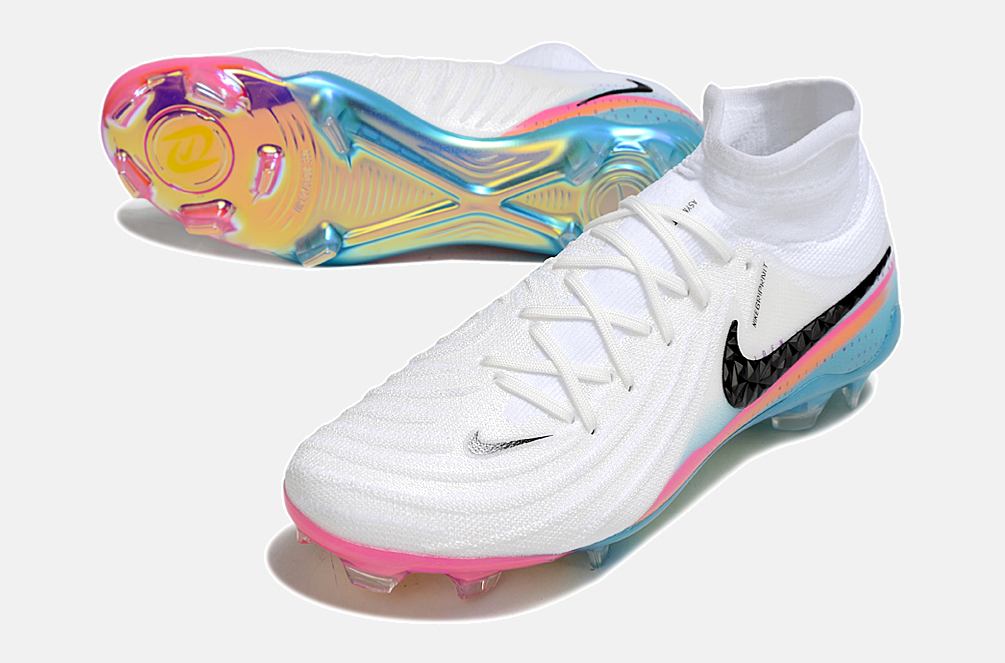 Nike Phantom Luna Elite FG - Branca, Rosa, Laranja e Azul