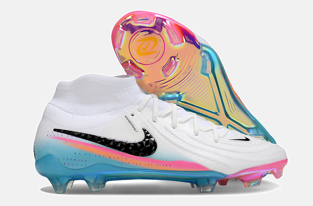 Nike Phantom Luna Elite FG - Branca, Rosa, Laranja e Azul