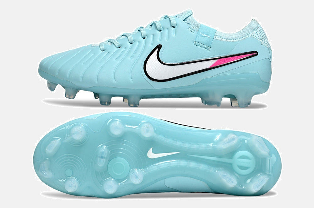 Nike Tiempo Legend 10 X Elite FG -  Azul, Rosa e Branca - Pack Prism