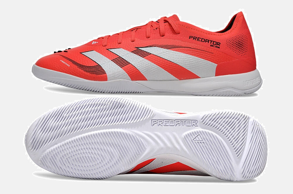 Tênis Futsal Adidas Predator Elite Fold-Over Tongue IC - Laranja e Branca