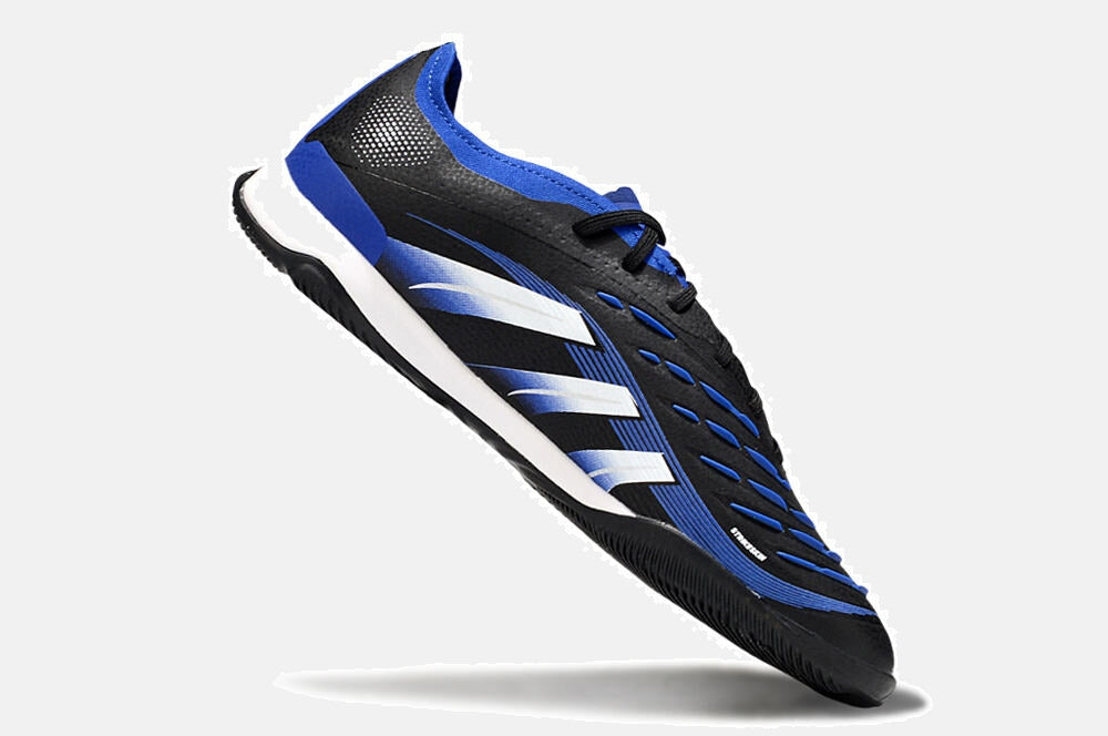 Tênis Futsal Adidas Predator Elite Fold-Over Tongue IC - Preta, Azul e Branca
