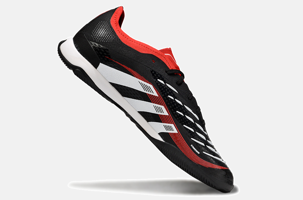 Tênis Futsal Adidas Predator Elite Fold-Over Tongue IC - Preta, Branca e Laranja