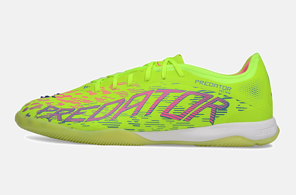 Tênis Futsal Adidas Predator Elite Fold-Over Tongue IC - Verde, Rosa e Roxa