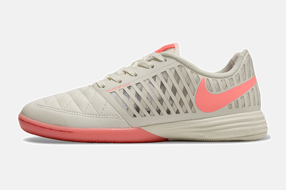 Tênis Futsal Nike Lunar Gato IC - Branca e Rosa