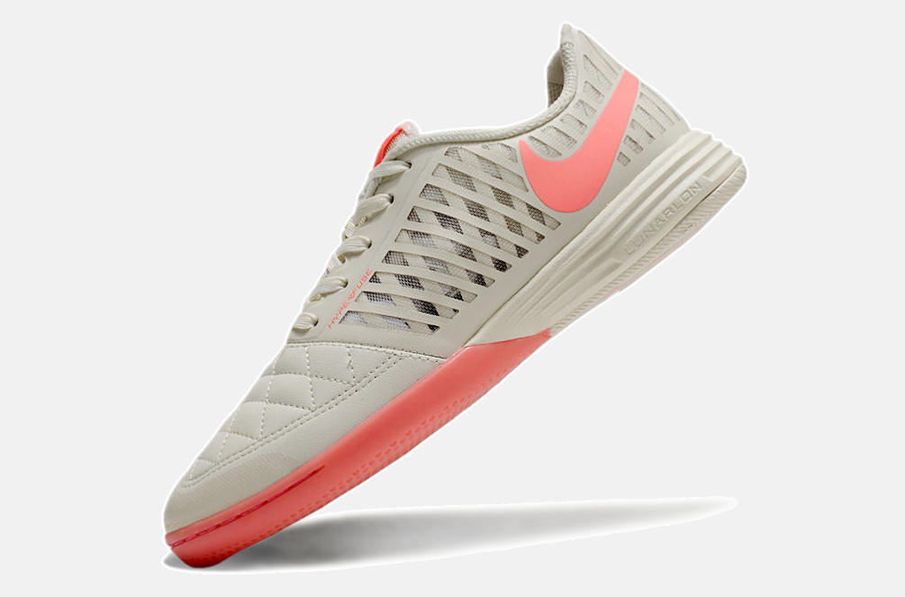 Tênis Futsal Nike Lunar Gato IC - Branca e Rosa