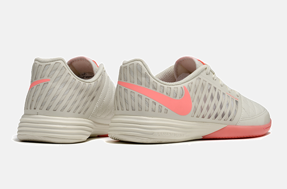 Tênis Futsal Nike Lunar Gato IC - Branca e Rosa