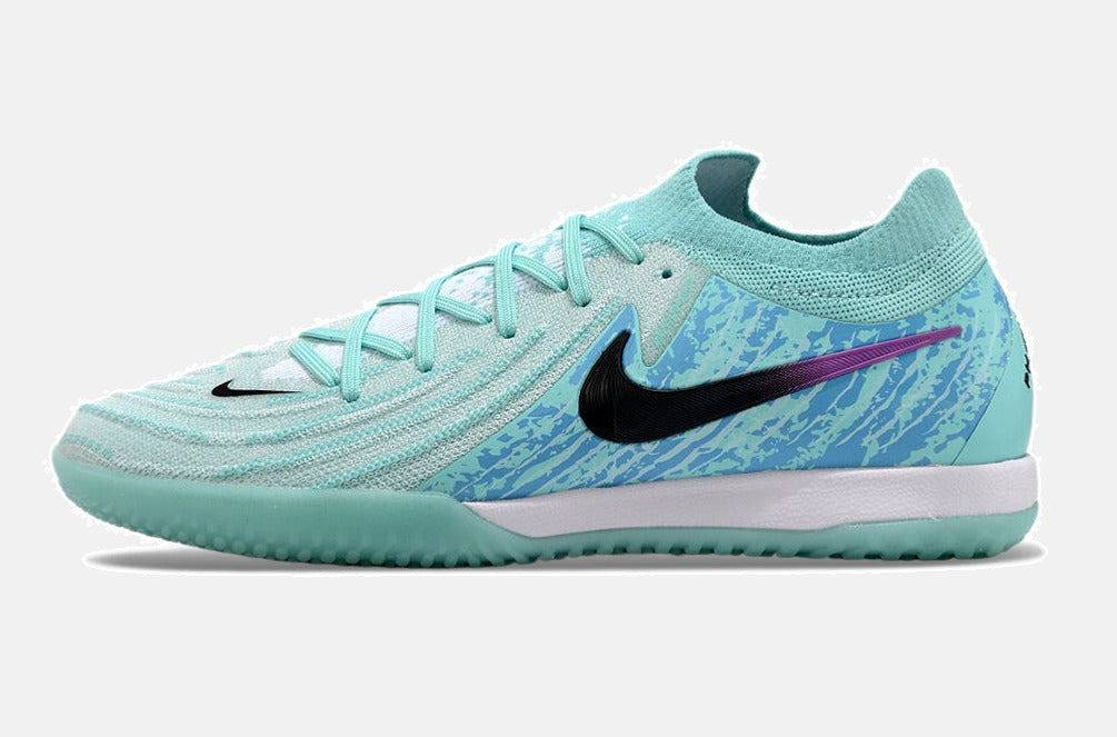 Tênis Futsal Nike Phantom GX II IC - Azul, Roxa e Preta