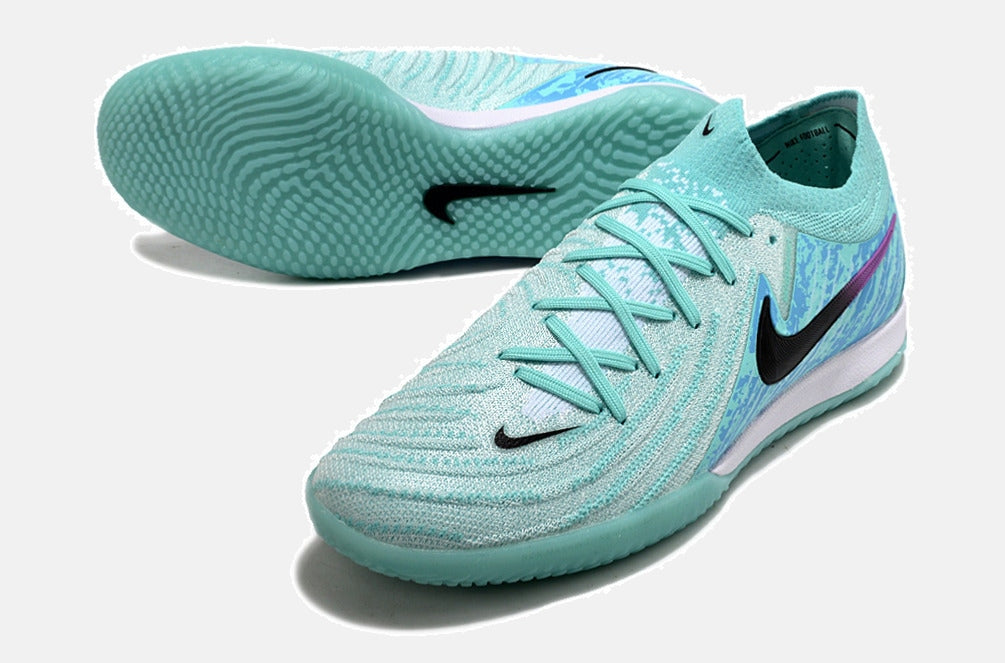 Tênis Futsal Nike Phantom GX II IC - Azul, Roxa e Preta