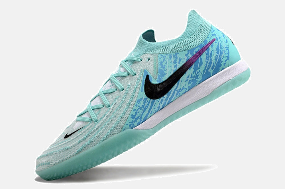 Tênis Futsal Nike Phantom GX II IC - Azul, Roxa e Preta