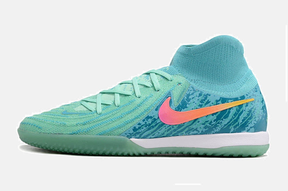 Tênis Futsal Nike Phantom Luna IC - Azul e Verde