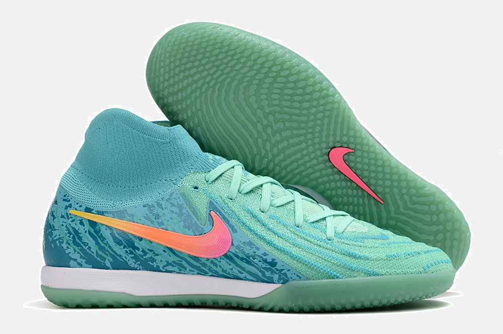 Tênis Futsal Nike Phantom Luna IC - Azul e Verde