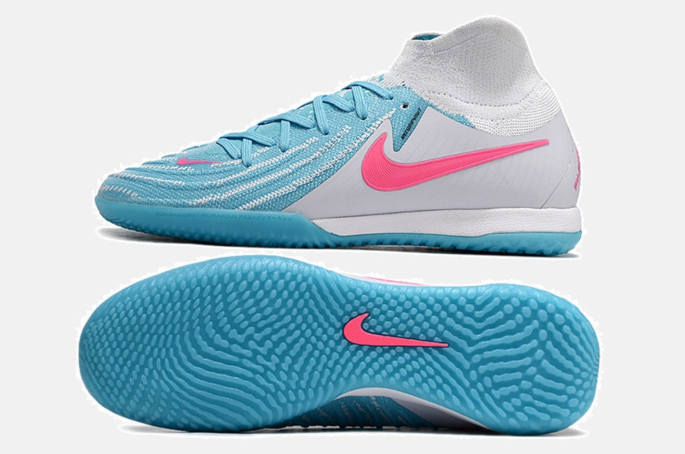 Tênis Futsal Nike Phantom Luna IC - Branca e Azul